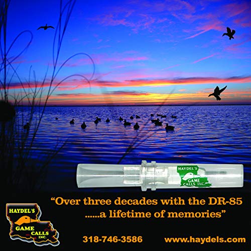 Haydel's Game Calls Inc. DR-85 Mallard Duck Call for Hunting, Double Reed, Adjustable. Legendary Proven Meat Call