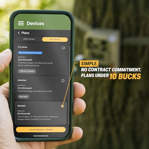 Moultrie Edge 3 Cellular Trail Camera - 40MP HD Photo Capture - 1080p Low-Glow Flash - GPS - Multi-Carrier Auto-Connect - Built-in Memory - 0.5s Trigger Speed - AI Buck Detection