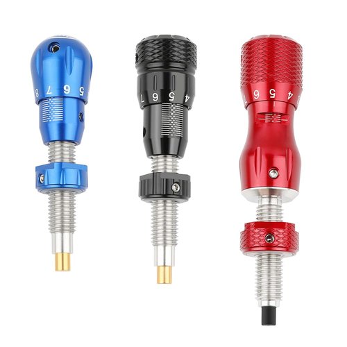 SHARROW Archery Magnetic Arrow Rest and Archery Cushion Plunger Pressure Button Adjustable RH for Recurve Bow (Blue)