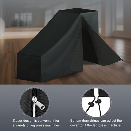 Loenel Leg Press Machine Cover, Waterproof Dustproof Leg Press Hack Squat Machine Cover for Home Gym Professional - 78" L x 25" W x 56" H