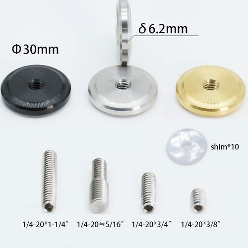 BICASTER Archery Stabilizer Weights Stainless Steel Total 10 Ounces (Black)