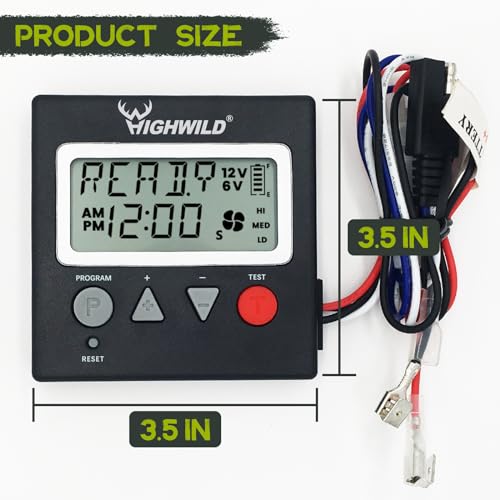 Universal 6V/12V Digital Game Feeder Timer for Wildlife & Livestock