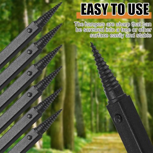 Sadnyy 13-Inch Tree Stand Bow Hanger Set - Black, 3 Pack Hunting Accessories