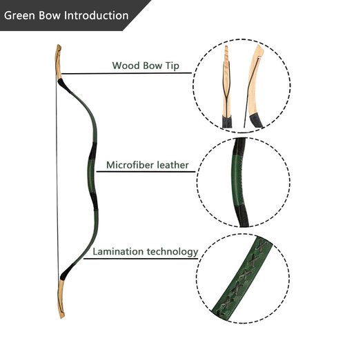 AF Archery Turkish Recurve Bow, 53" Traditional Horse Bow, Mounted Archery and Precision Shooting,Suitable for Entry Into Adults Youth Beginners Enthusiasts and Hunting, 30lbs