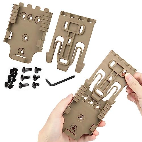 Tan Quick Locking System Kit with QLS 19 Locking Fork & QLS 22 Receiver Plate