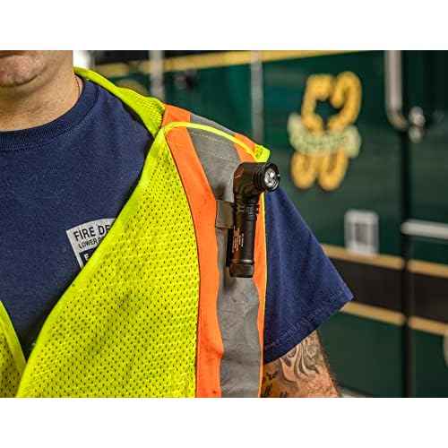 Streamlight 88094 ProTac 90X 1000-Lumen Right Angle Compact Multi-Fuel Tactical EDC Flashlight Includes Non-Rechargeable Batteries and Holster, Black