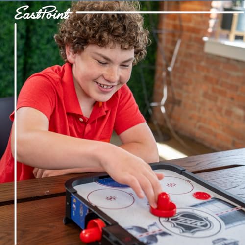 Tabletop Air Hockey Game Set with LED Scoreboard, Pucks & Pushers - Compact Durable Design for Kids & Adults