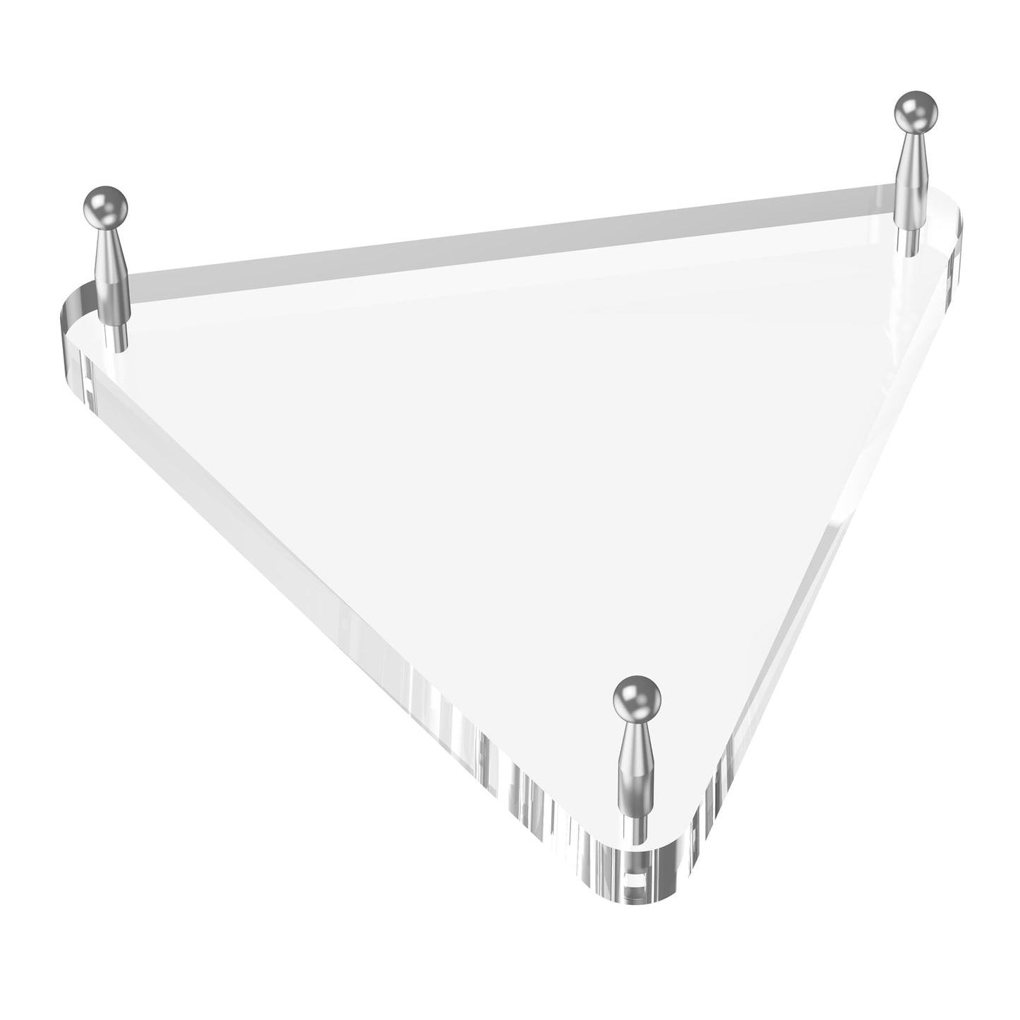 SVENJBB Clear Acrylic Basketball Holder, Display Stand for Football, Soccer, Volleyball, Acrylic Ball Stand with Rubber Feet and Silver Pegs for Displaying Sports Memorabilia, 4 Pack
