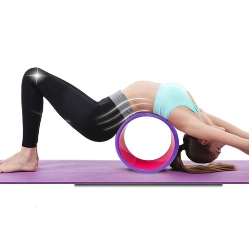 NGT 13 Inch Yoga Wheel - Strong & Comfortable, Black-Green