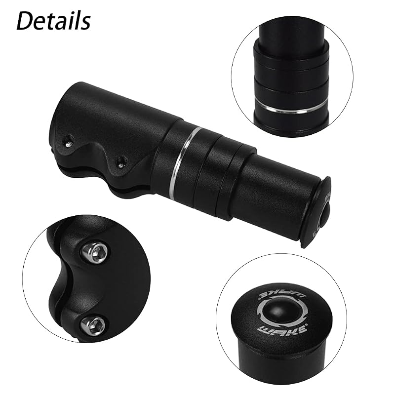Adjustable Bike Stem Riser Extender 115mm Aluminum For 1-1/8" Headset