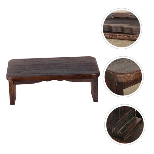 BCOATH Portable Foldable Meditation Stool Wood Kneel Mat for Zen Practice Compact Design for Storage for Meditation Yoga and Prayer