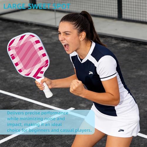 Lightweight Pickleball Paddles Set of 4 for Beginners with Balls & Backpack
