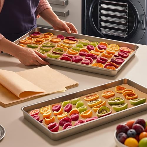 150 PCS Parchment Tray Mats Set for Harvest Right Freeze Dryer Medium Trays - Disposable Food Dehydrator Accessories 17.2x7 in