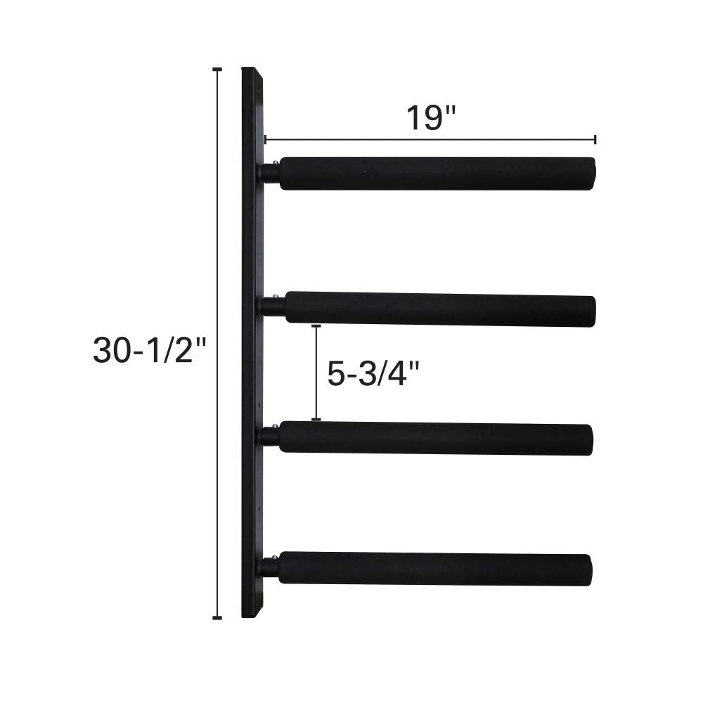 Extreme Max 3006.8471 Horizontal Surfboard/SUP Storage Rack - Quad
