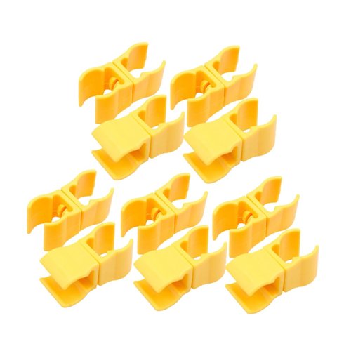 MOBUTOFU 10pcs Reusable Training Sign Pole Buckles for Football and Basketball Rod Connectors for Sports Agility Quick Setup and for Training Sessions