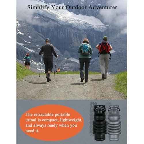 2-PC 750ml Leakproof Collapsible Pee Sport Pee Bottle for Men, Reusable Travel Urinals for Men Car, Portable Men's Pocket Toilet for Outdoor Camping, Travelling, Traffic Jams & Emergency Situations