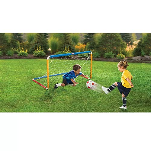 Kids Soccer Goal Set with Ball and Pump - Outdoor Backyard Play