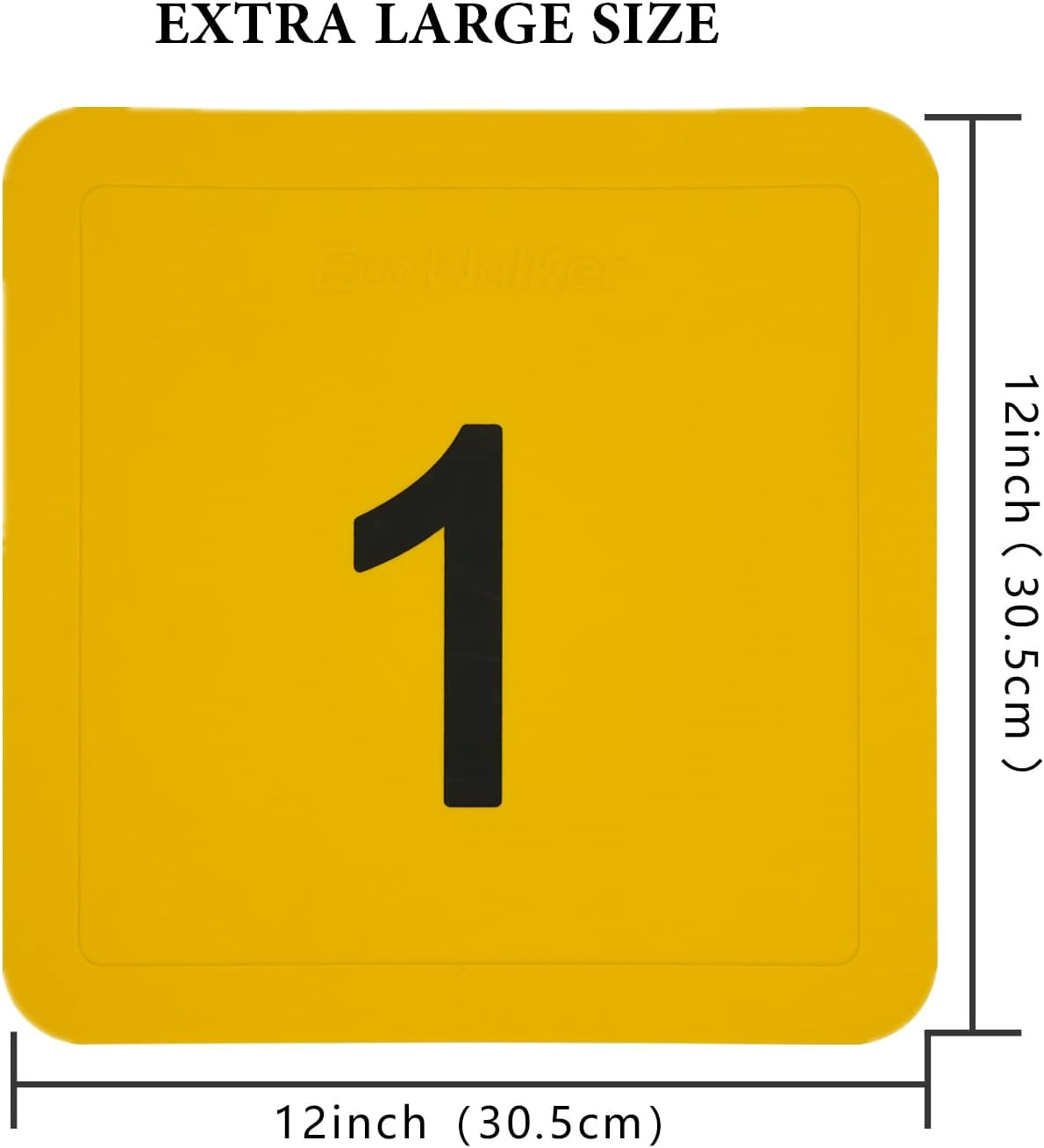 12inch Numbered Floor Spot Markers Thrown Down Baseball Bases Foot Yard Marker Hopscotch Square Mat