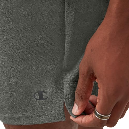 Champion Men's Sport Shorts - Medium / Granite Heather, 7-Inch Inseam, Lightweight Moisture-Wicking Fabric