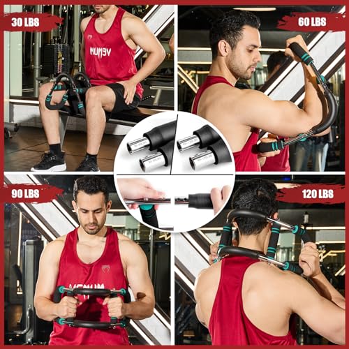 Blue Adjustable Arm Trainer for Upper Body Workout 30-120 lbs - NOONCRAZY