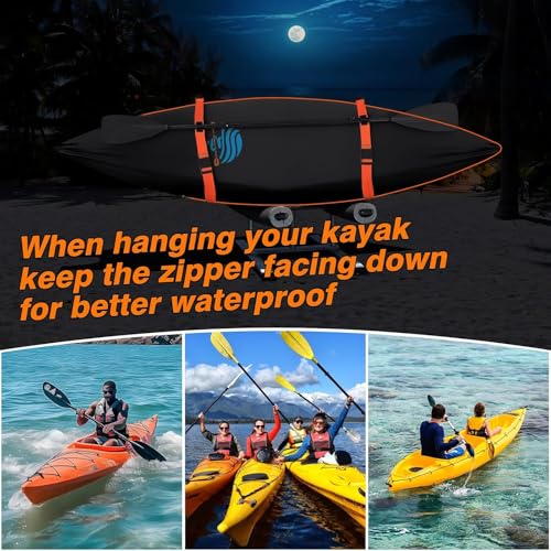 Heavy Duty Waterproof Kayak Cover for Canoe Paddle Board SUP Outdoor Storage
