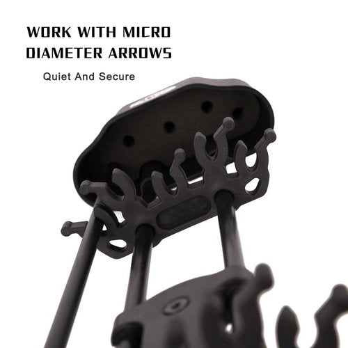 LWANO 5 Arrow Quiver,Archery Compound Bow Quiver for Hunting with Quick Release