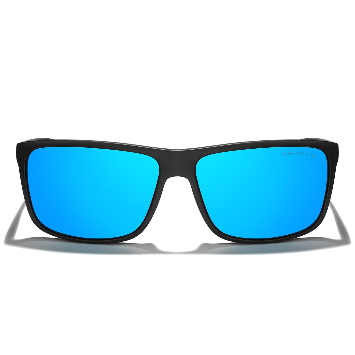 MERRY'S Rectangular Polarized Sports Sunglasses for Men Women Cycling Driving Fishing UV400 Protection S8225