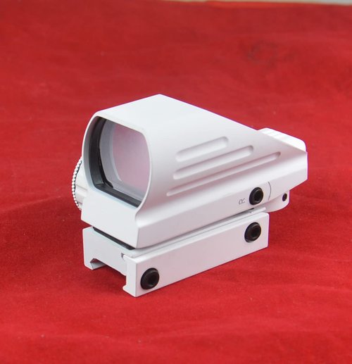 TWP Pure White Reflex Dot Sight Scope, Red and Green Illumination and 4 Reticles, Weaver Picatinny Rail Mount Aluminum Structure