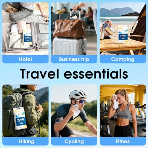 KIVORA Extra Thick Compressed Towels 40 Pack - Ultra Soft Travel Towels
