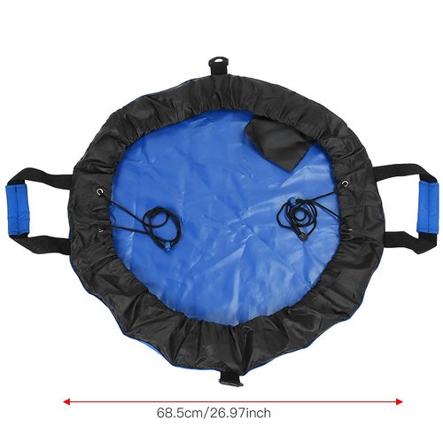 Oxford Cloth Wetsuit Changing Mat | Water - Blocking Beach Pad & Dry Bag with Shoulder Strap | Surfing/Swimming/Triathlon Gear | Sturdy & Portable for Adults & Youth (Blue)