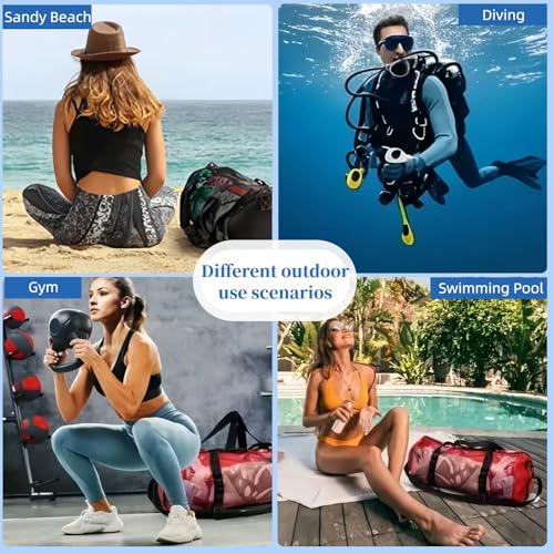 Large Mesh Dive Bag with Zipper for Scuba & Snorkel Gear - Black, 23 x 11 in