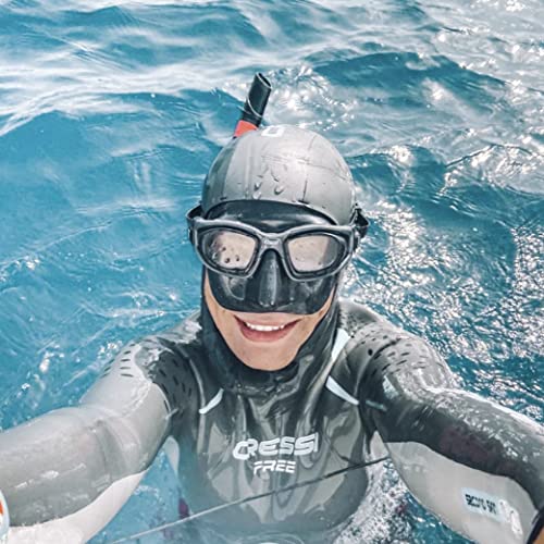 Cressi Freediving 2-Flat Lens Mask - Low Internal Volume - Perfect Vision - Minima: Made in Italy
