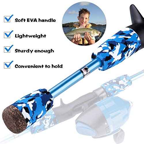 ODDSPRO Kids Fishing Pole Pink, Portable Telescopic Fishing Rod and Reel Combo Kit - with Spincast Fishing Reel Tackle Box for Girls, Youth