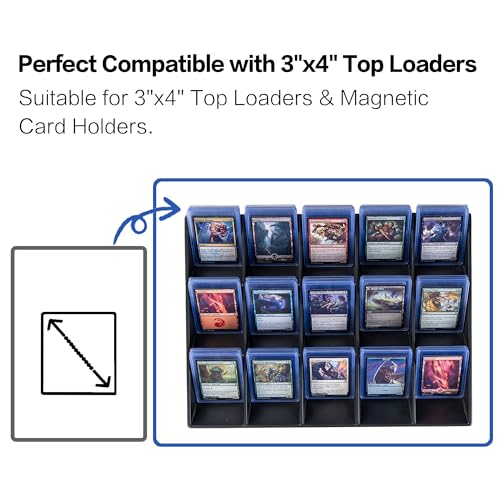 Trading Card Sorting Tray 3 Pack for Sports Cards, Top Loaders & Magnetic Holders