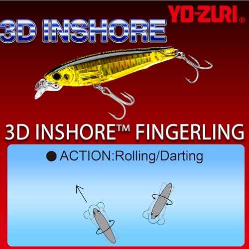 Duel 3D Inshore Fingerling Saltwater Fishing Lure - Real Mullet / 2 3/4 Inch