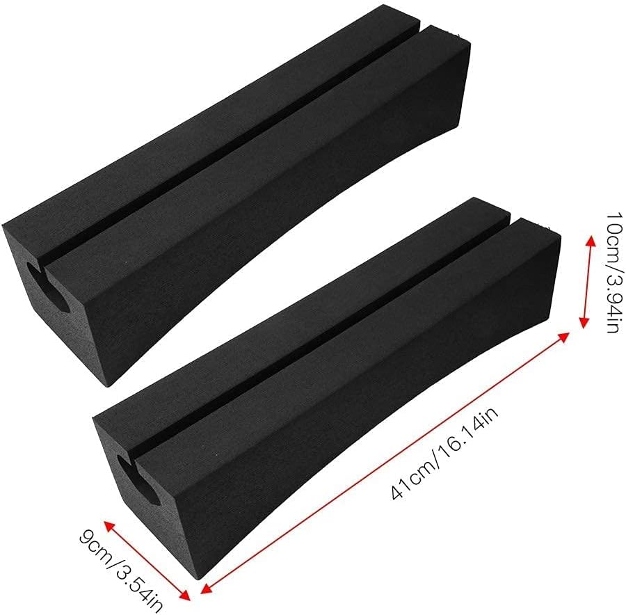 Jadeshay Car Roof Rack Pads for Surfboards, Kayaks and SUPs, Universal Soft Lightweight & Durable PE Car Top Crossbars, Easy to Install Portable Roof Racks