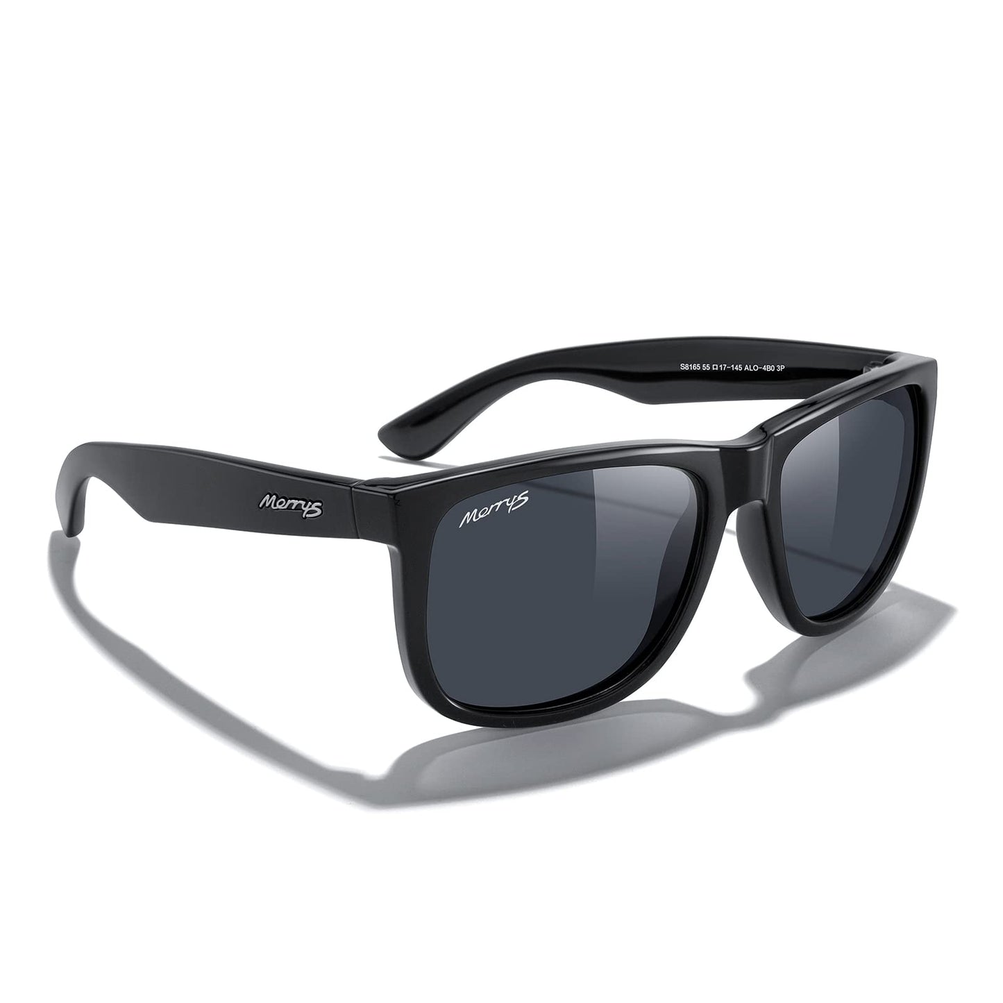 MERRY'S Men's Rectangular Polarized Sunglasses UV400 Protection for Driving Fishing Hiking Golf Outdoor Sport Glasses S8165