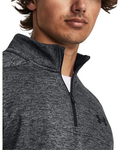 Under Armour Men’s Armour Fleece Twist Quarter Zip - Large Tall Black
