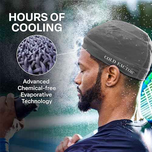 COLD FACTOR Instant Cooling Skull Cap & Helmet Liner 2 Pack | UPF 50+, Lite Chemical-Free Evaporative Cooling, Lasts 2+ Hours