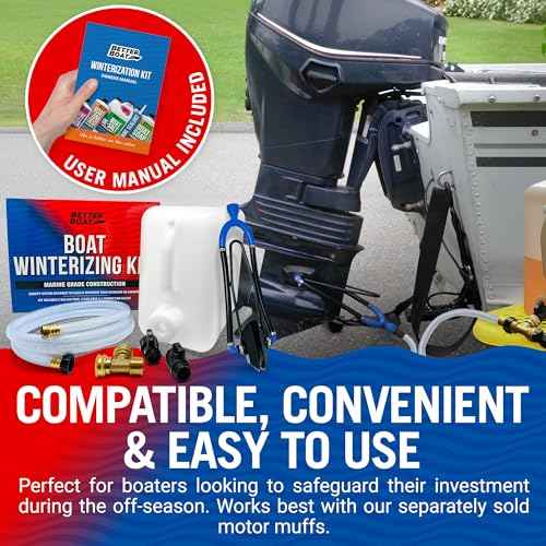 Boat Winterizing Kit and RV Winterizing Kit, 5-Gallon Antifreeze Tank with Hose and Adapters, for Marine Engines, Outboard Motors, RVs, Campers, and Winterization Flushing