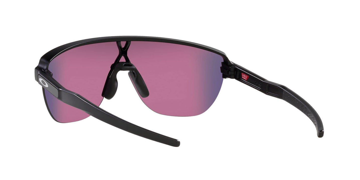 Oakley Mens OO9248A Corridor Low Bridge Fit Rectangular Sunglasses, Matte Black/Prizm Road, 42 mm