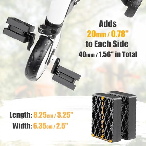 Child & Adult Bicycle Pedal Blocks 1.5 Inch - Small Size 82.5x63.5mm - Secure & Comfortable Cycling Accessory