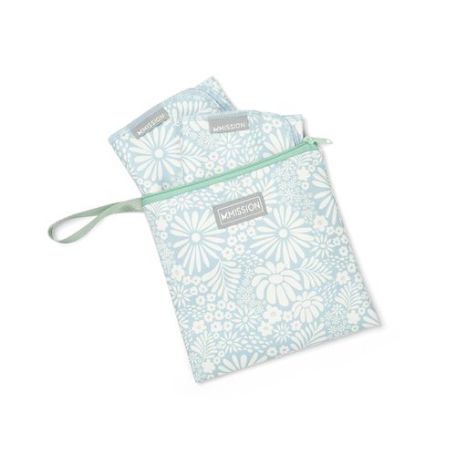MISSION Cool Anywhere Towel 2-Pack- Soft, Lightweight Fabric - Cools Up to 2 Hours - UPF 50 Sun Protection - Machine Washable (Tonal Blue Fog)