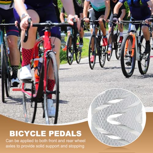 White Bicycle Pegs for BMX Mountain Bikes Aluminum Alloy Anti-Skid Support