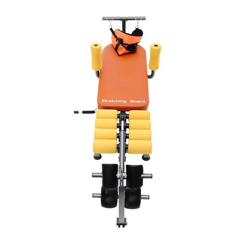 Gdrasuya10 Inversion Traction Table for Back Pain Relief, 286lbs Load Adujustable Spine Stretcher Bed Full Body Stretch Decompression Bench for Relieving Hunchback Fit for Height from 4'9" to 5'11"