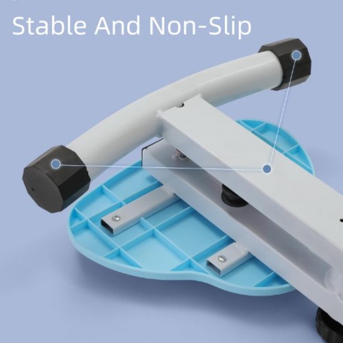 MASAGWY Waist Twister Machine,300lbs Capacity Silent Twisting Board for Core and Lumbar Exercise with Non-Slip Pedals and Floor Grips for Home, Office Fitness Equipment