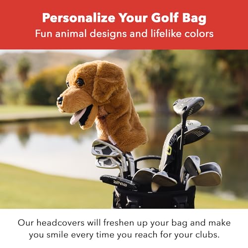 Golden Retriever Golf Club Headcover - Premium Driver Protector for Men & Women