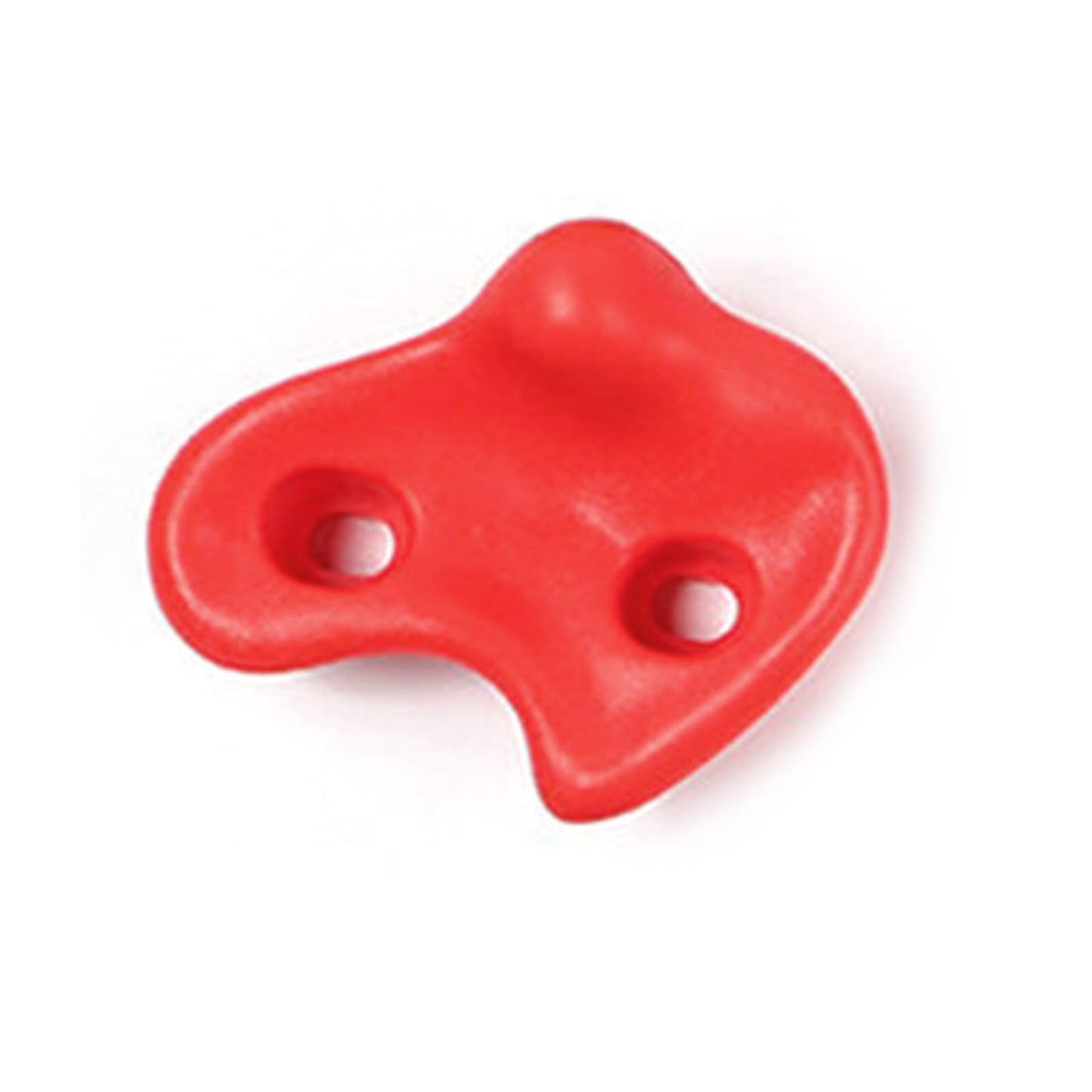 10PCS Rock Climbing Holds PE Ergonomic Comfortable Hand Feeling Climbing Rock Wall Grips for Indoor Outdoor Warrior Obstacle Course Training Playground Mounting Hardware (Red)