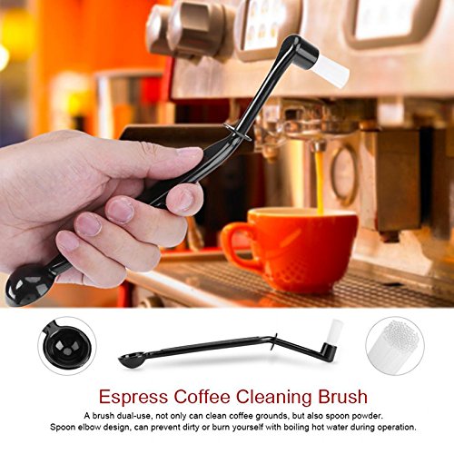 Coffee Cleaning Brush Set for Espresso Group Head with Spoon Tool – Pack of 3