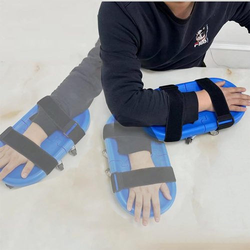 Arm Exercise Skateboard Detachable Rehab Skateboard Ab Roller Wheel 360° Roating Wheels For Hand,Arm,Rotator Cuff Recovery, Improve Flexibility Stretching and Abdominal Exercises